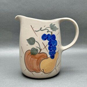 Vintage Chatham Potters “Country Harvest” Studio Pottery Ceramic Juice Pitcher
